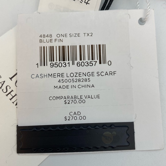 Coach Cashmere Lozenge Scarf - Picture 5 of 5